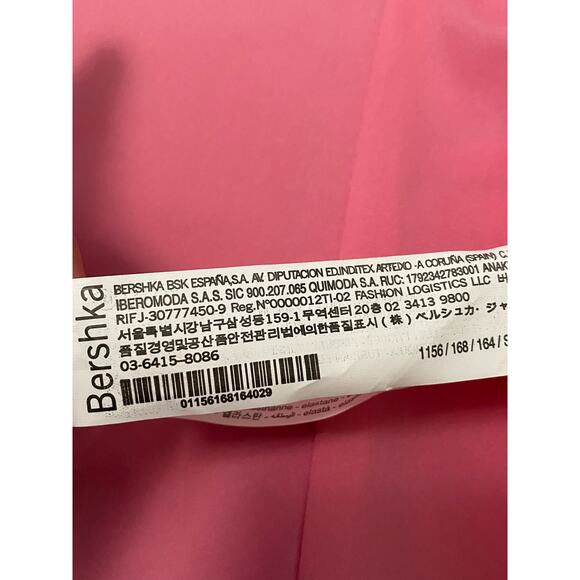 Bershka Open front Pink 3/4 Sleeve Blazer Women’s Business Office Small - Picture 7 of 8